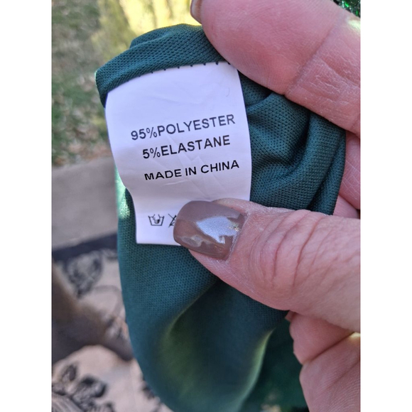 ALISA&LEO Sequin Mermaid Dress Dark Green Size 11 Y Formal Prom Party Sweet 16 - Picture 8 of 10